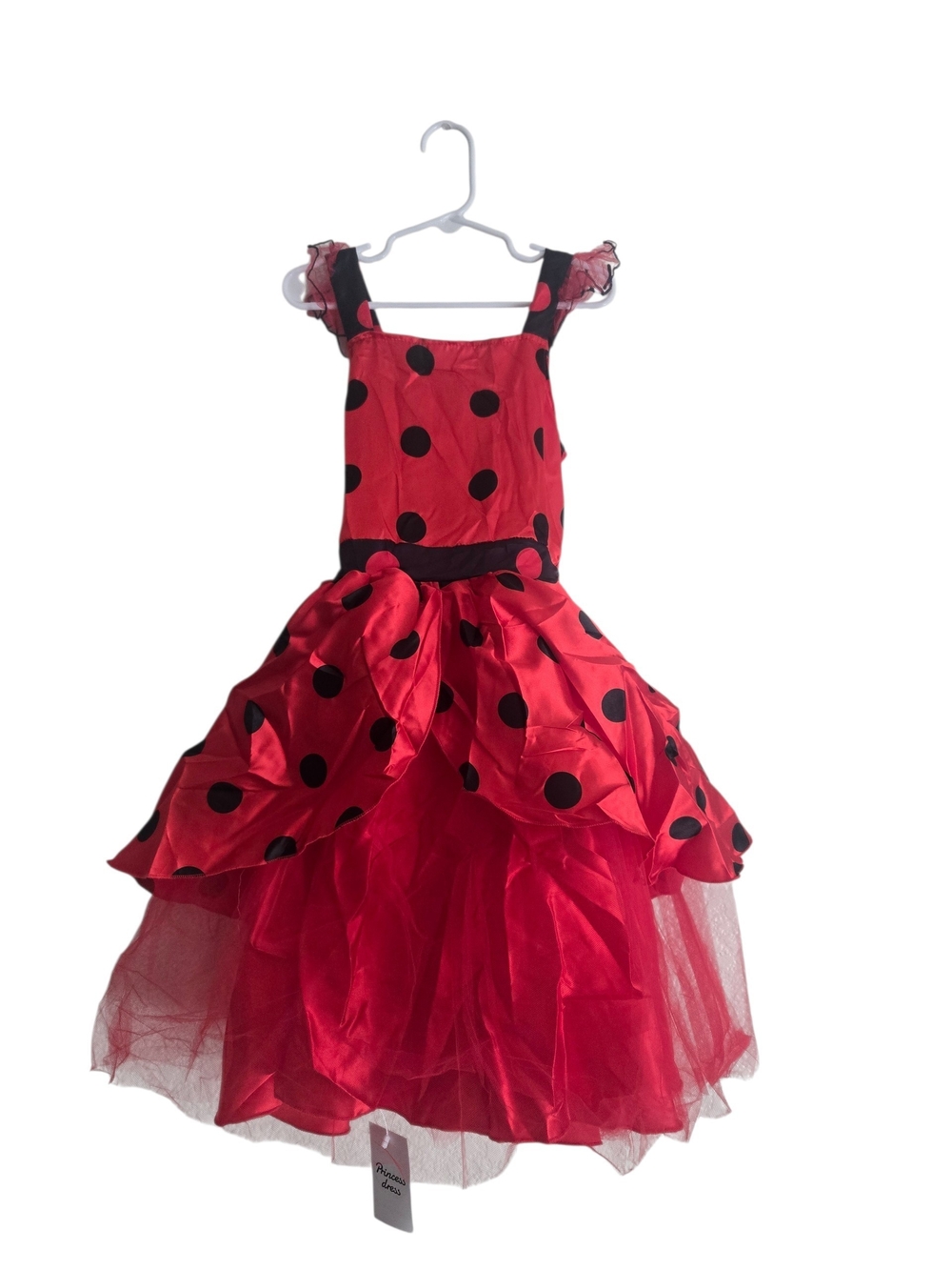Deluxe Kids Ladybug Costume Dress Up Set Wings Tights Mask Gloves Girls 7-8 NWT